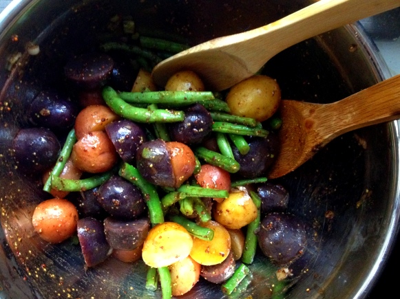 spud salad with green beans and mustard // batch-22