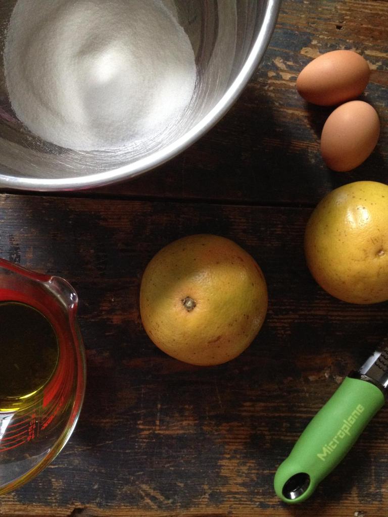 grapefruit olive oil pound cake ingredients // batch-22